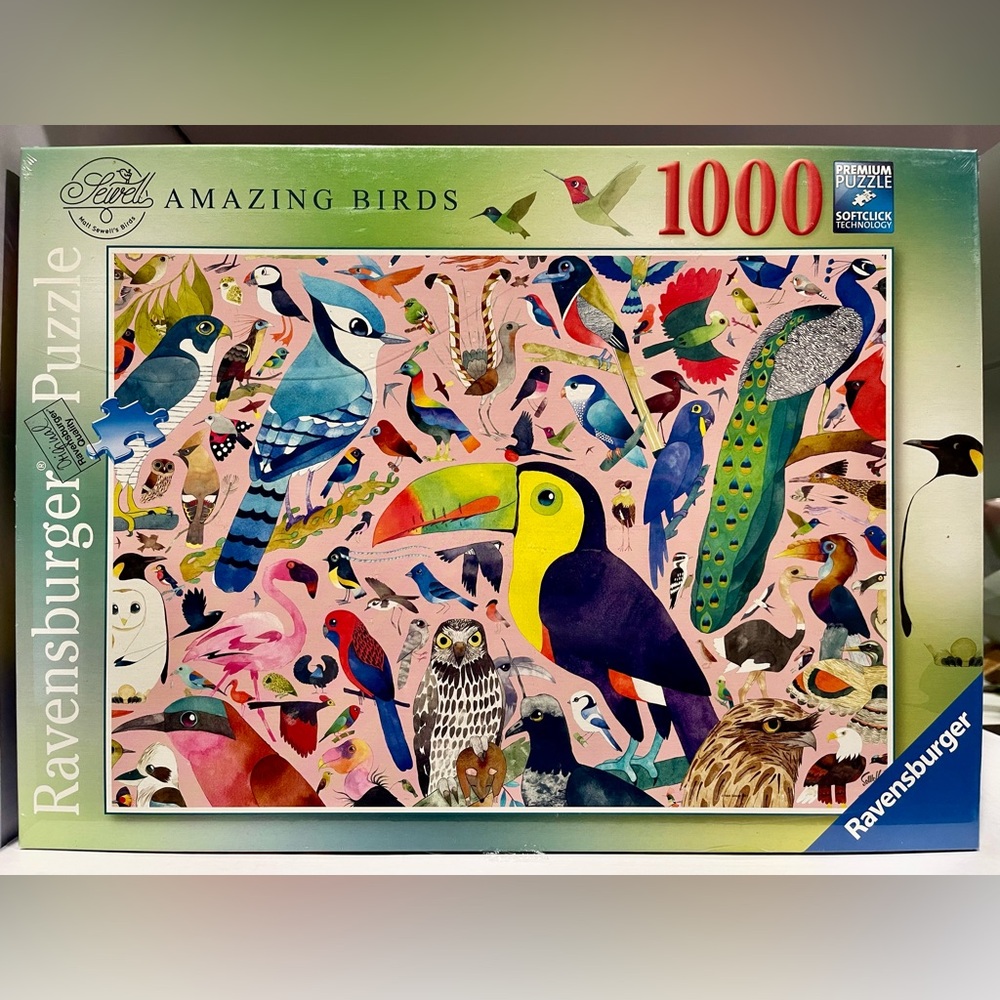 Ravensburger Matt Sewell's Amazing Birds 1000-piece jigsaw puzzle NEW & SEALED